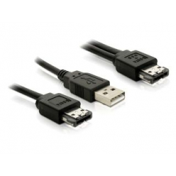 DELOCK 84387 Delock kabel Power Over eSATA Y -> USB + eSATA, 1m