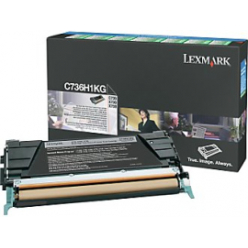 LEXMARK C736H1KG Toner Lexmark black zwrotny 12000 str. C736/X736/X738