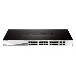 Switch sieciowy zarządzalny D-Link DGS-1210-28 24 porty 1000BaseT (RJ45) 4 porty MiniGBIC (SFP)
