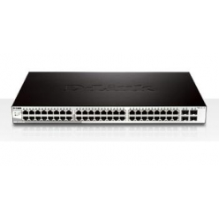 Switch sieciowy zarządzalny D-Link DGS-1210-52 48 portów 1000BaseT (RJ45) 4 porty COMBO GEth (RJ45)/MiniGBIC (SFP)