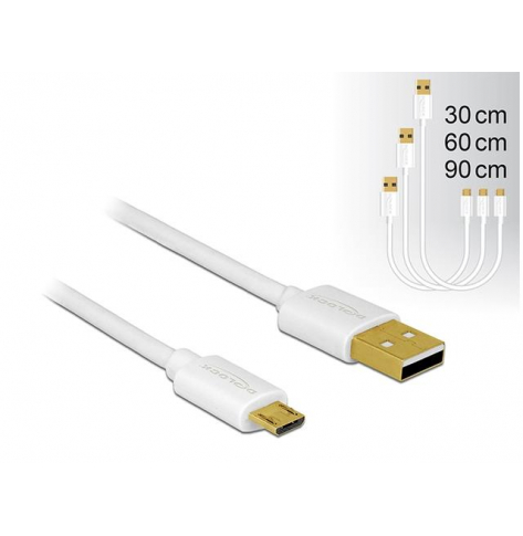 DELOCK 83679 Delock Kabel danych i szybkiego ładowania USB 2.0 (AM)>Micro(BM) zestaw 3 części