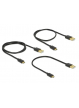 DELOCK 83680 Delock Kabel danych i szybkiego ładowania USB 2.0 (AM)>Micro(BM) zestaw 3 części