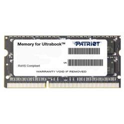 Pamięć SODIMM Patriot 4GB 1600MHz DDR3 CL11 1.35V SODIMM