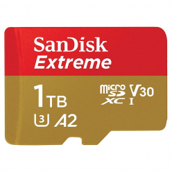Karta pamięci SANDISK EXTREME microSDXC 1 TB 160/90 MB/s A2 C10 V30 UHS-I U3 Mobile