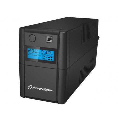 UPS Power Walker Line-Interactive 650VA 2x 230V PL OUT, RJ11 IN/OUT, USB, LCD