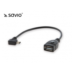 SAVIO SAVKABELCL-60 SAVIO CL-60 Adapter OTG USB - mini USB Kątowy