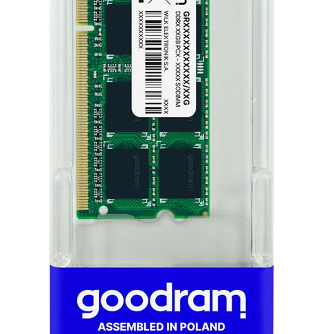 Pamięć SODIMM Goodram DDR3 8GB 1333MHz CL9 SODIMM 1.5V 512x8