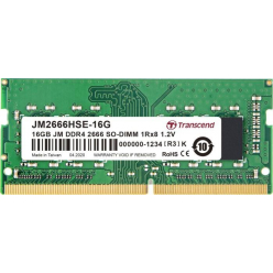 Pamięć SODIMM Transcend 16GB JM DDR4 2666Mhz SODIMM 1Rx8 2Gx8 CL19 1.2V