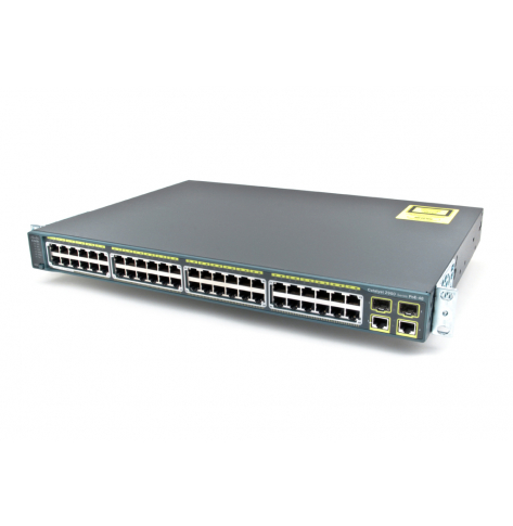 Switch Cisco WS-C2960+48PST-L Catalyst 2960 Plus 48-portów 10/100 PoE 2 porty Gigabit SFP 2 porty 10/100/1000