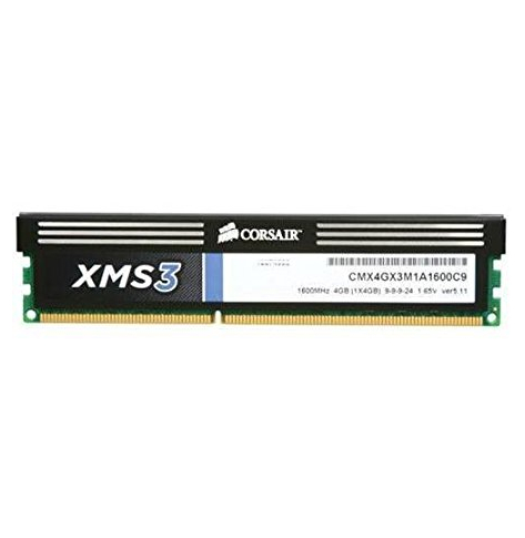 Pamięć       Corsair XMS3 4GB 1600MHz DDR3 CL9 DIMM 1.65V Radiator