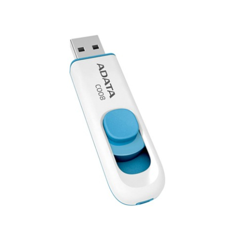 Pamięć USB     Adata  C008 32GB  2.0 Biały Niebieski
