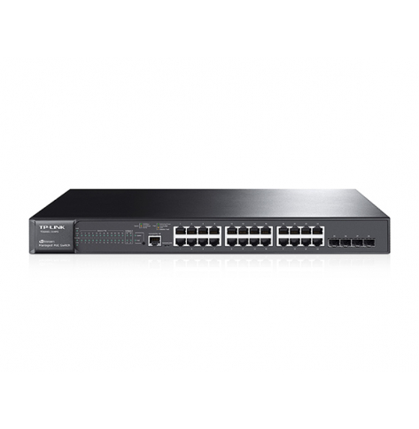 Switch TP-Link T2600G-28MPS 10-portów - 8 portów 10/100/1000 2 porty Gigabit SFP