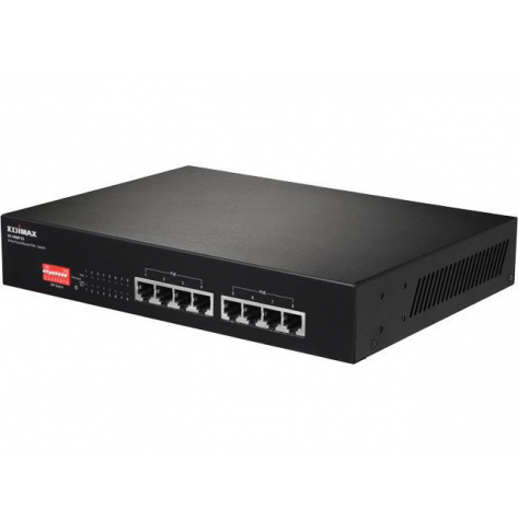 Switch sieciowy niezarządzalny Edimax ES-1008P V2 8 portów 10/100 PoE+
