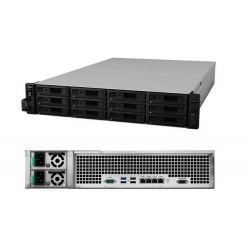 Dysk sieciowy Synology RS2418+, 12-Bay SATA, Intel 4C 2,1GHz, 4GB, 4xGbE LAN, 2xUSB 3.0