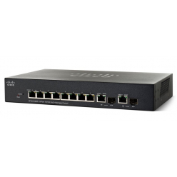 Switch Cisco SF352-08 8-portów 10/100 2 porty combo Gigabit Ethernet/Gigabit SFP