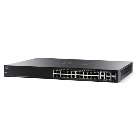 Switch Cisco SF350-24 24-pory 10/100 2 porty combo Gigabit Ethernet/Gigabit SFP 2 porty 1000Base-X