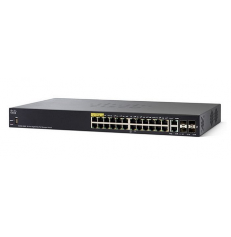 Switch zarządzalny Cisco SG350-52 48 portów 10/100/1000 2 zestawy Gigabit SFP 2 porty Gigabit SFP