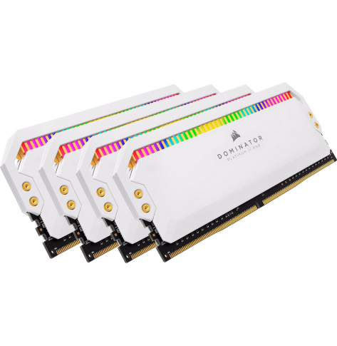 Pamięć CORSAIR DOMINATOR PLATINUM RGB DDR4 32GB 4x8GB 3200MHz CL16 1.35V White