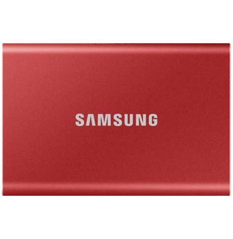 Dysk zewnętrzny Samsung Portable SSD T7 500GB extern USB 3.2 Gen 2 metallic red