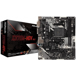 Płyta główna ASROCK X370M-HDV R4.0 Socket AM4 DDR4 1xM.2 4xSATA DVI-D HDMI mATX MB