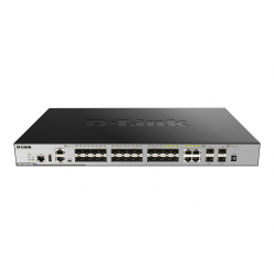 Switch sieciowy zarządzalny D-Link DGS-3630-28SC 20 portów MiniGBIC (SFP) 4 porty 10GB SFP+ 4 porty COMBO GEth (RJ45)/MiniGBIC (SFP)