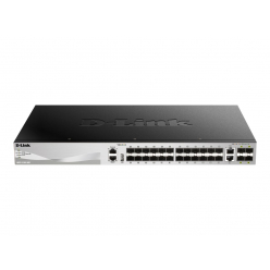 Switch sieciowy zarządzalny D-Link xStack DGS-3130-30PS 24 porty 1000BASE-T 2 porty 10GBASE-T 4 porty SFP+