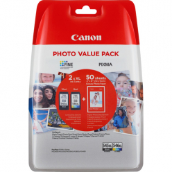 Tusz CANON Value Pack blister 4x6 Phot Paper GP-501 50sheets + XL Black & XL Colour Cartridges