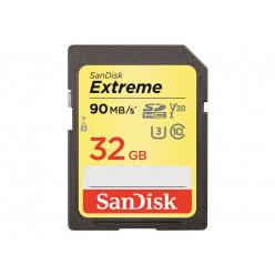 Karta pamięci SanDisk Extreme SDHC 32GB 90/40 MB/s V30 UHS-I U3