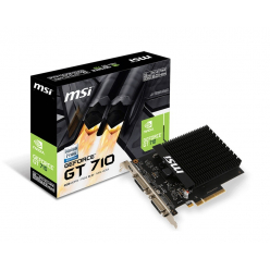 Karta graficzna MSI GeForce GT 710, 2GB DDR3 (64 Bit), miniHDMI, DVI