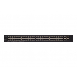 Switch smart Cisco SG250X-48P 48 portów 10/100/1000 (PoE+) 2 porty 10 Gigabit Ethernet 2 porty 10 Gigabit SFP+
