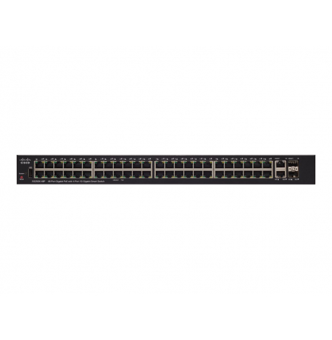 Switch smart Cisco SG250X-48P 48 portów 10/100/1000 (PoE+) 2 porty 10 Gigabit Ethernet 2 porty 10 Gigabit SFP+