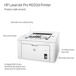 Drukarka laserowa  HP LaserJet Pro 200 M203dn