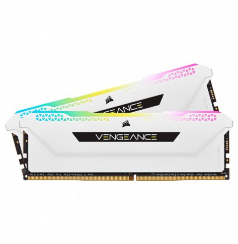 Pamięć RAM CORSAIR DDR4 16GB 2x8GB 3200MHz DIMM CL16 VENGEANCE RGB Pro SL White 1.35V XMP 2.0