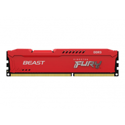 Pamięć RAM KINGSTON 8GB 1600MHz DDR3 CL10 DIMM FURY Beast Red 