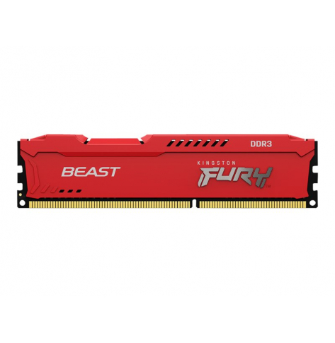 Pamięć RAM KINGSTON 8GB 1600MHz DDR3 CL10 DIMM FURY Beast Red 