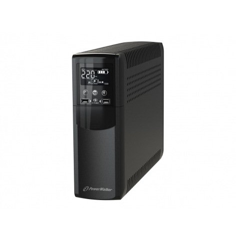UPS Power Walker Line-Interactive CSW 1500 VA 8x IEC Out RJ11/RJ45 In/Out USB 2x USB charger