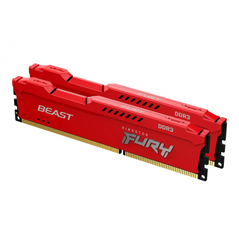 Pamięć RAM KINGSTON 8GB 1866MHz DDR3 CL10 DIMM Kit of 2 FURY Beast Red