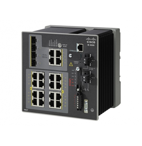 Switch Cisco IE-4000-8GT8GP4G-E 8 portów 10/100/1000 8 portów 10/100/1000 (PoE+) 4 zestawy Gigabit SFP