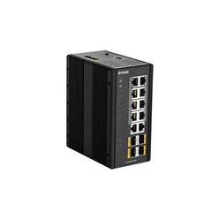 Switch DLINK DIS-300G-14PSW 12-portów - 8 portów 10/100/1000 (PoE+) 2 porty 10/100/1000 2 porty 100/1000 SFP