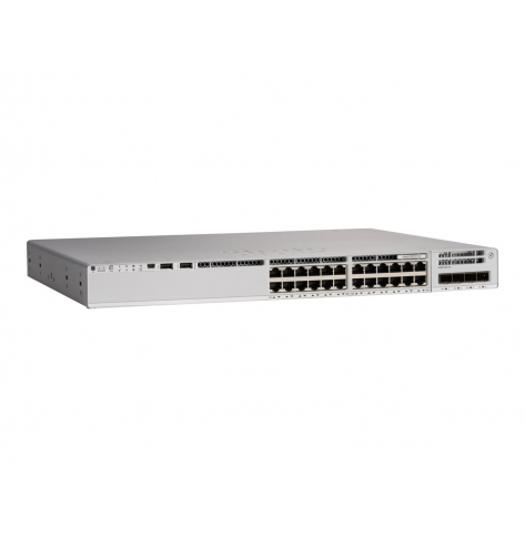 Switch Cisco C9200L-24P-4X-A Catalyst 9200L 24 porty 10/100/1000 (PoE+) 4 porty 10 Gigabajtów SFP+ (uplink) - Wymagane licencje DNA