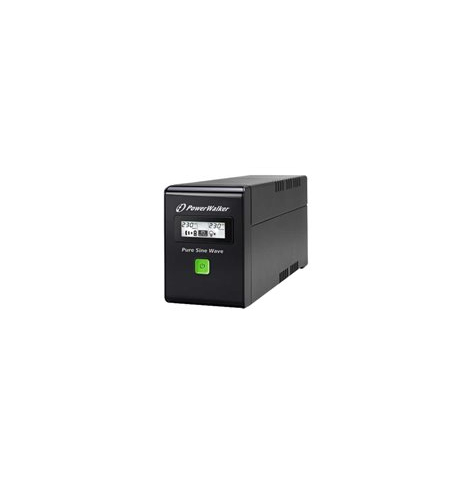 POWERWALK VI 600 SW IEC Power Walker UPS Line-Interactive 600VA 3x IEC C13 PURE SINE RJ11/RJ45 USB LCD