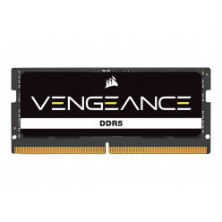 Pamięć CORSAIR VENGEANCE 16GB 2x8GB DDR5 4800MHz SODIMM Unbuffered 40-40-40-77 czarny PCB Std PMIC 1.1V