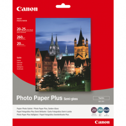 Papier Canon SG201 papier fotograficzny Plus Semi-polysk 260g 20x25cm  20 arkuszy