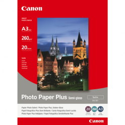 Papier Canon SG201 papier fotograficzny Plus Semi-polysk 260g A3  20 arkuszy