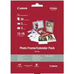 CANON 2xPhotoframe / Calender 2x white envelopes Canon papier fotograficzny Plus polysk II (PP-201) 20 Sheet