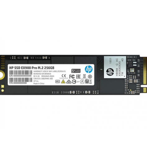 Dysk SSD HP EX900 Pro 256GB M.2 PCIe Gen3 x4 NVMe 2250/1180 MB/s