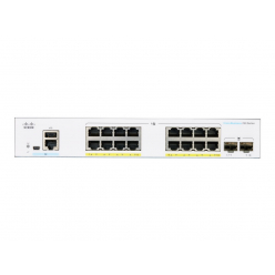 Switch smart Cisco CBS250 16 portów 10/100/1000 (PoE+) 2 porty Gigabit SFP