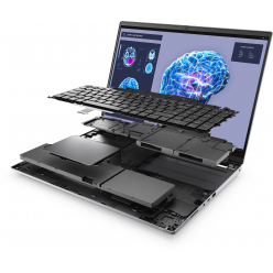 Laptop DELL Precision 7680 16 UHD+ OLED i9-13950HX 128GB 2TB SSD RTX3500 FPR SCR BK W11P 3YPS