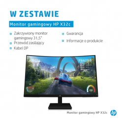 Monitor HP X32c FHD 31.5" VA 33K31E9