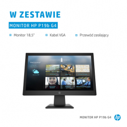 Monitor HP P19b G4 18.5" WXGA HD HDMI VGA czarny